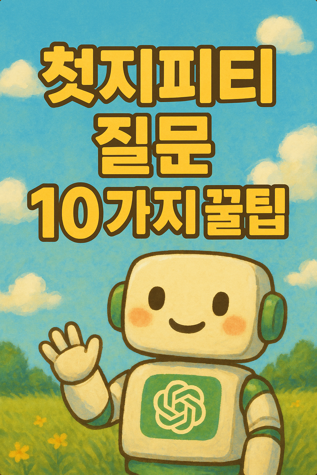 쳇지피티 질문 10가지 꿀팁 프롬프트