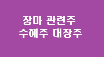 장마 관련주