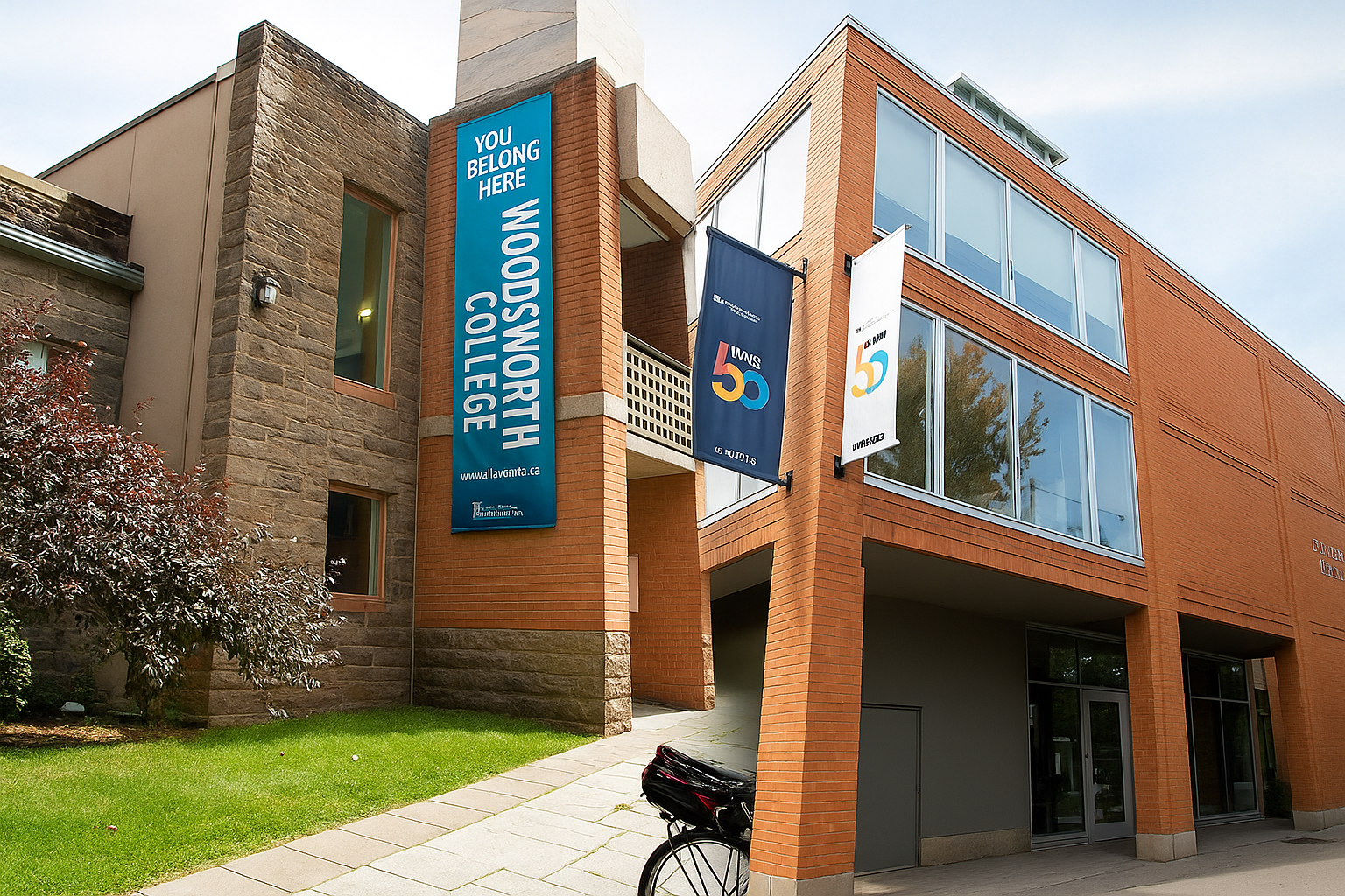 토론토대학교 우즈워스 칼리지와 이니스 칼리지의 모습