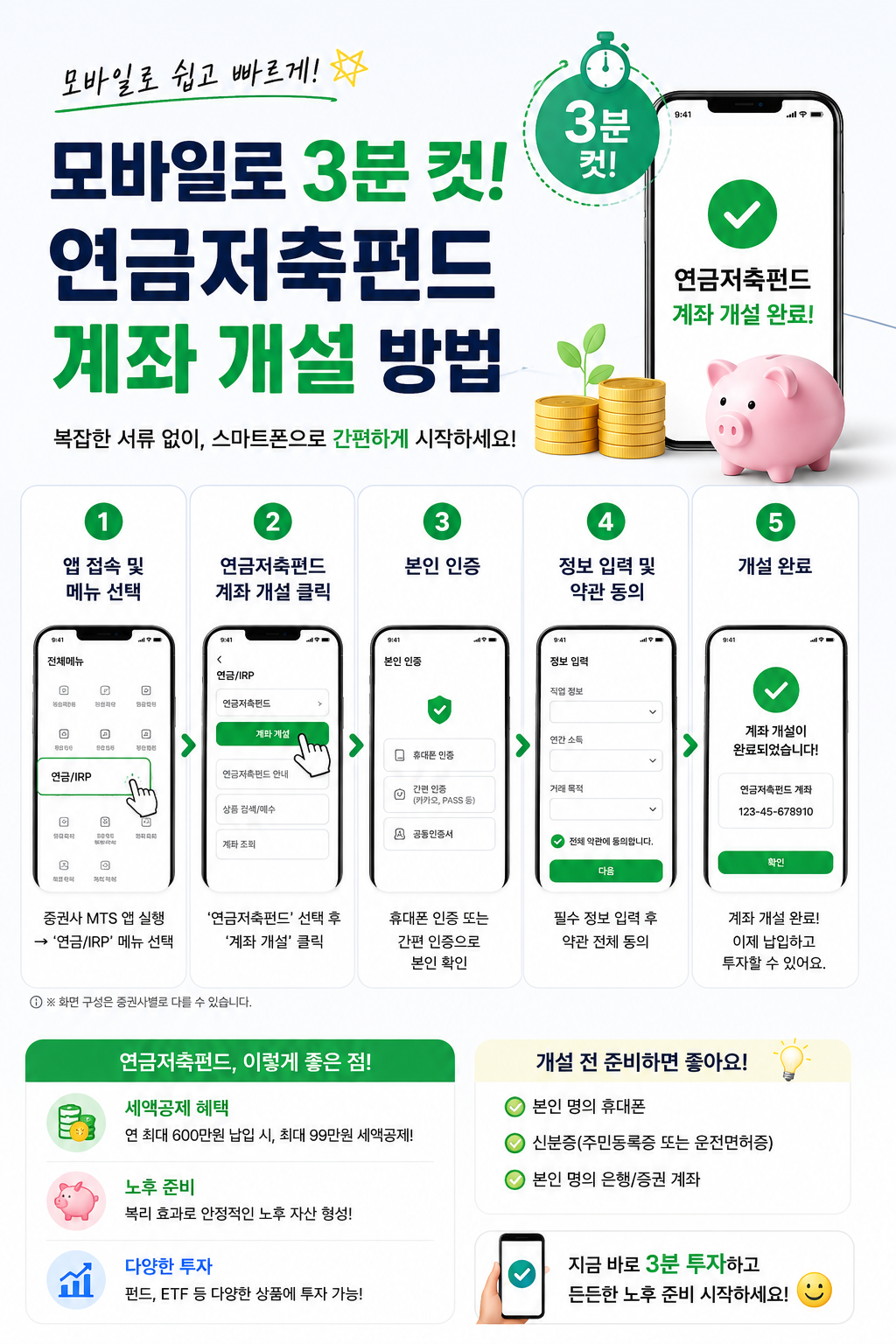 연금저축펀드 계좌 개설 방법