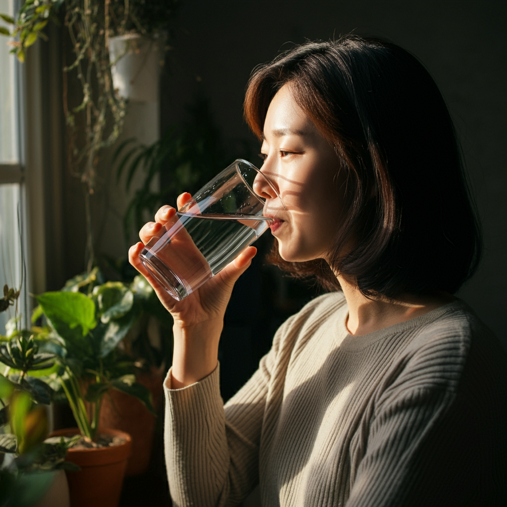 정수기로-내린물마시는-한국여자-05