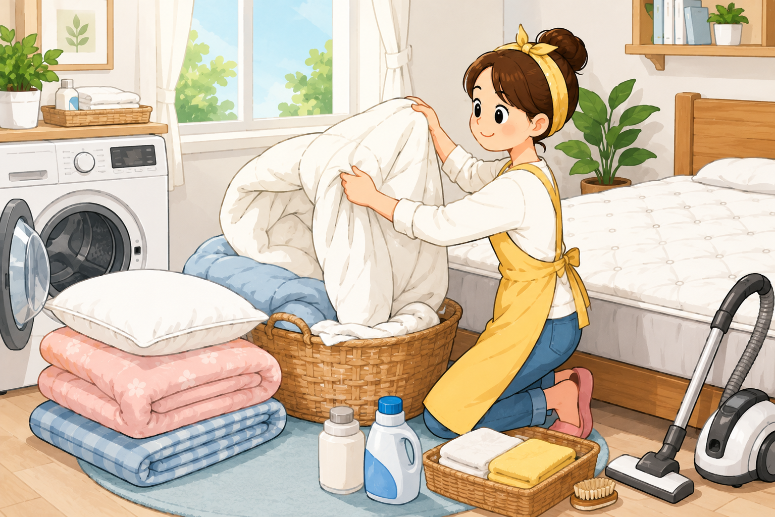 침구류 세탁 및 매트리스 관리