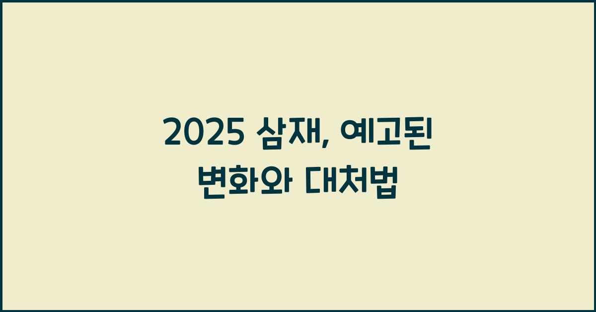 2025 삼재