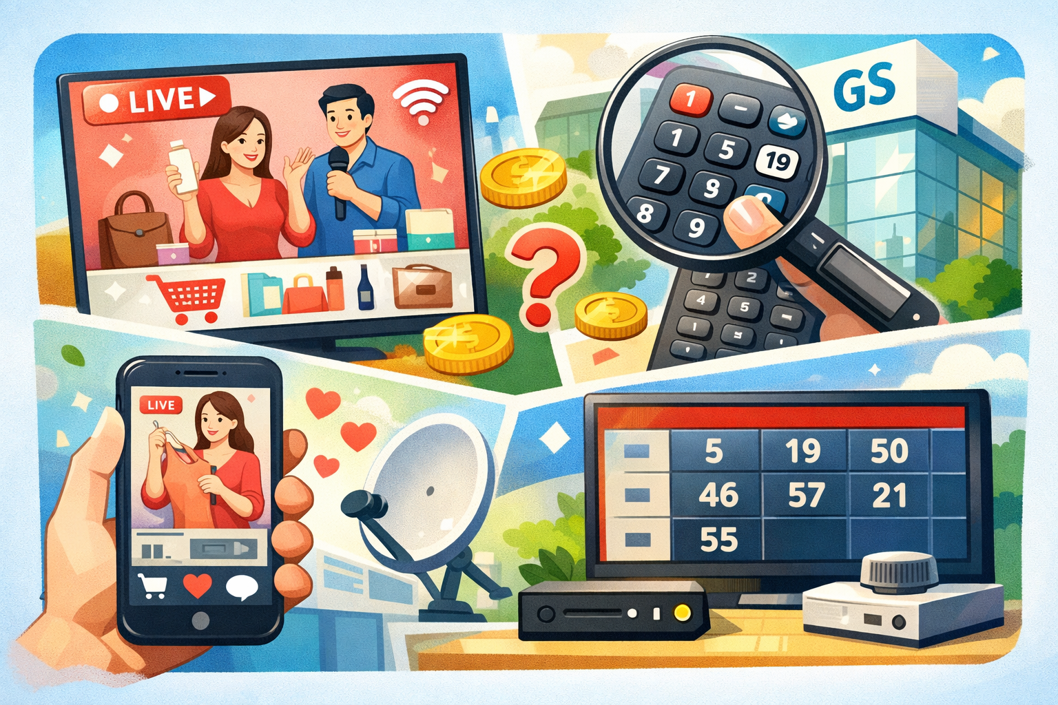 GS홈쇼핑 라이브 방송 보는 방법 및 채널번호 확인하는 법 관련 사진