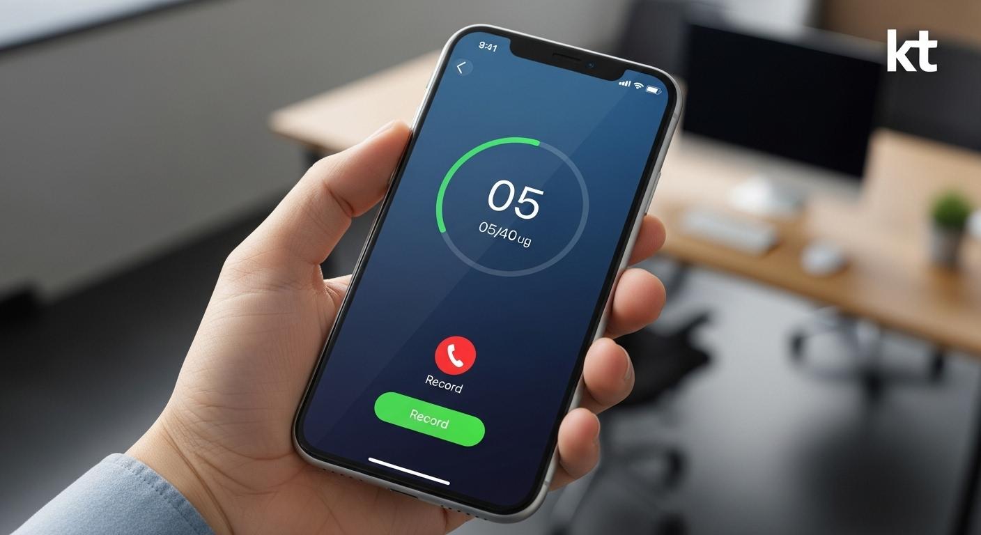 아이폰 통화녹음 kt