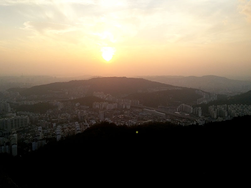 인왕산 선셋컬러(Sunset Color) 