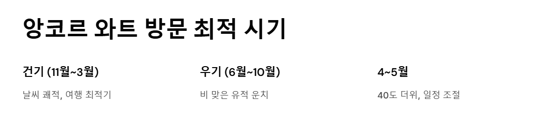 앙코르 와트 패키지 여행 준비물 티켓구매 관람 루트 총정리