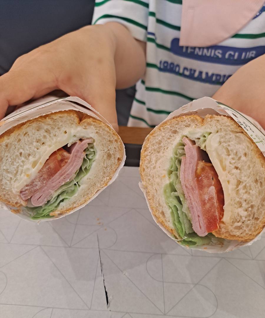 명장샌드위치 반반