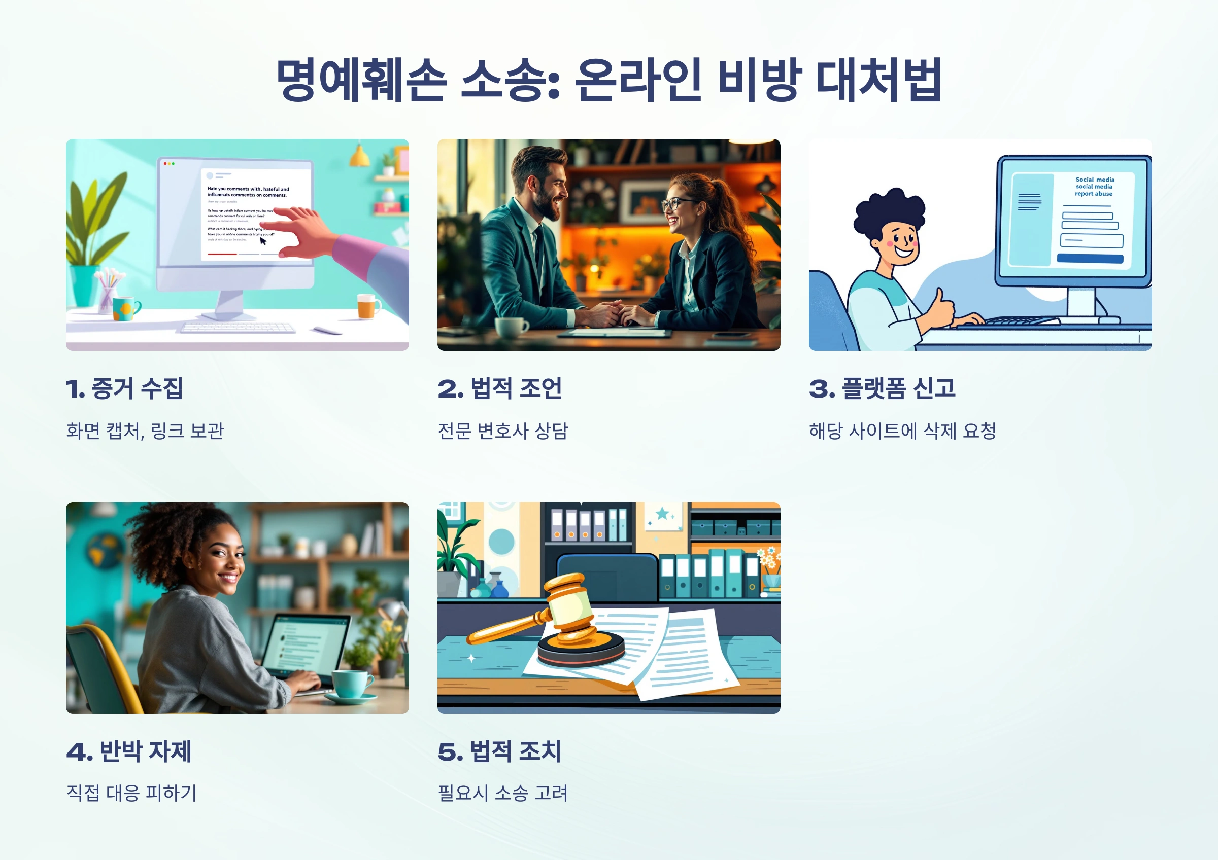 명예훼손 소송: 온라인 비방과 허위 사실 대처 5가지 방법