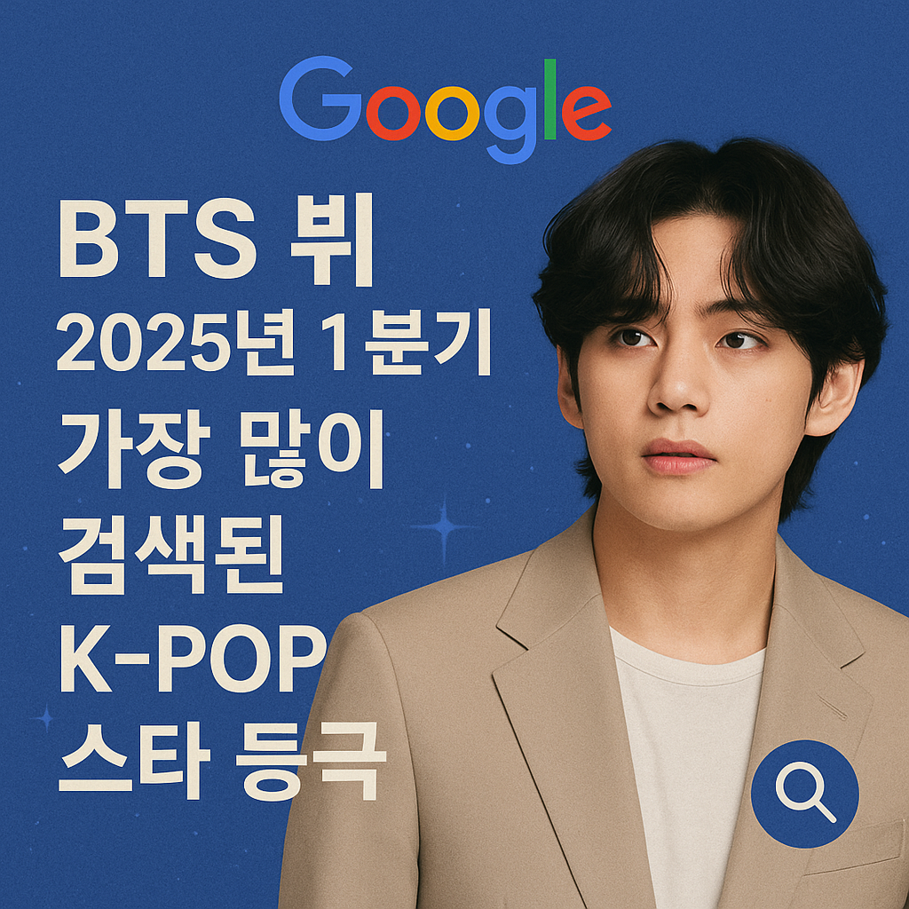 BTS V, 2025년 1분기 Google에서 가장 많이 검색된 K-POP 스타 등극
