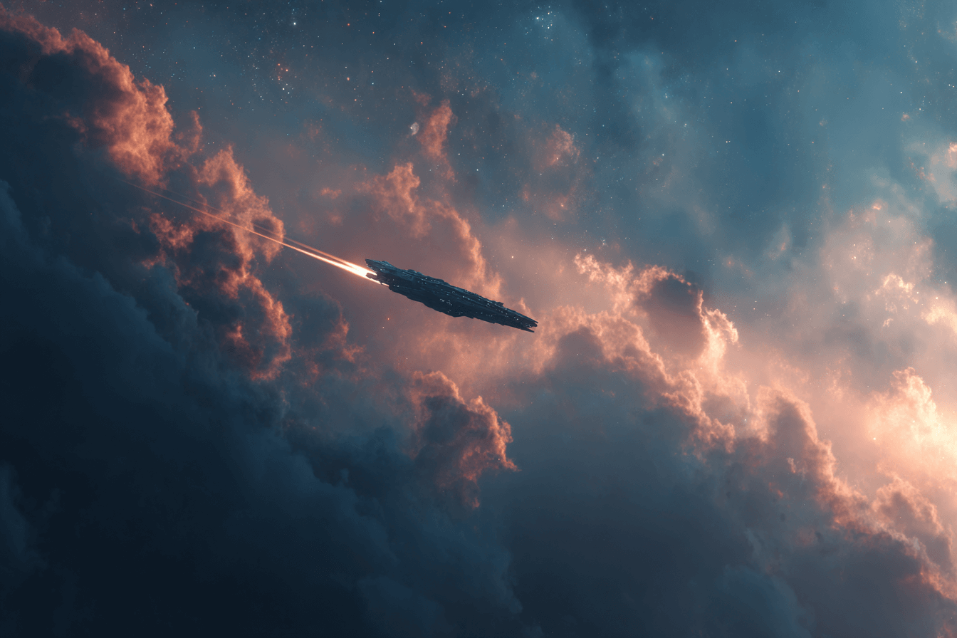 행성을-비행중인-우주선