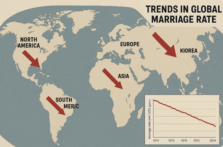 세계 결혼율 추세