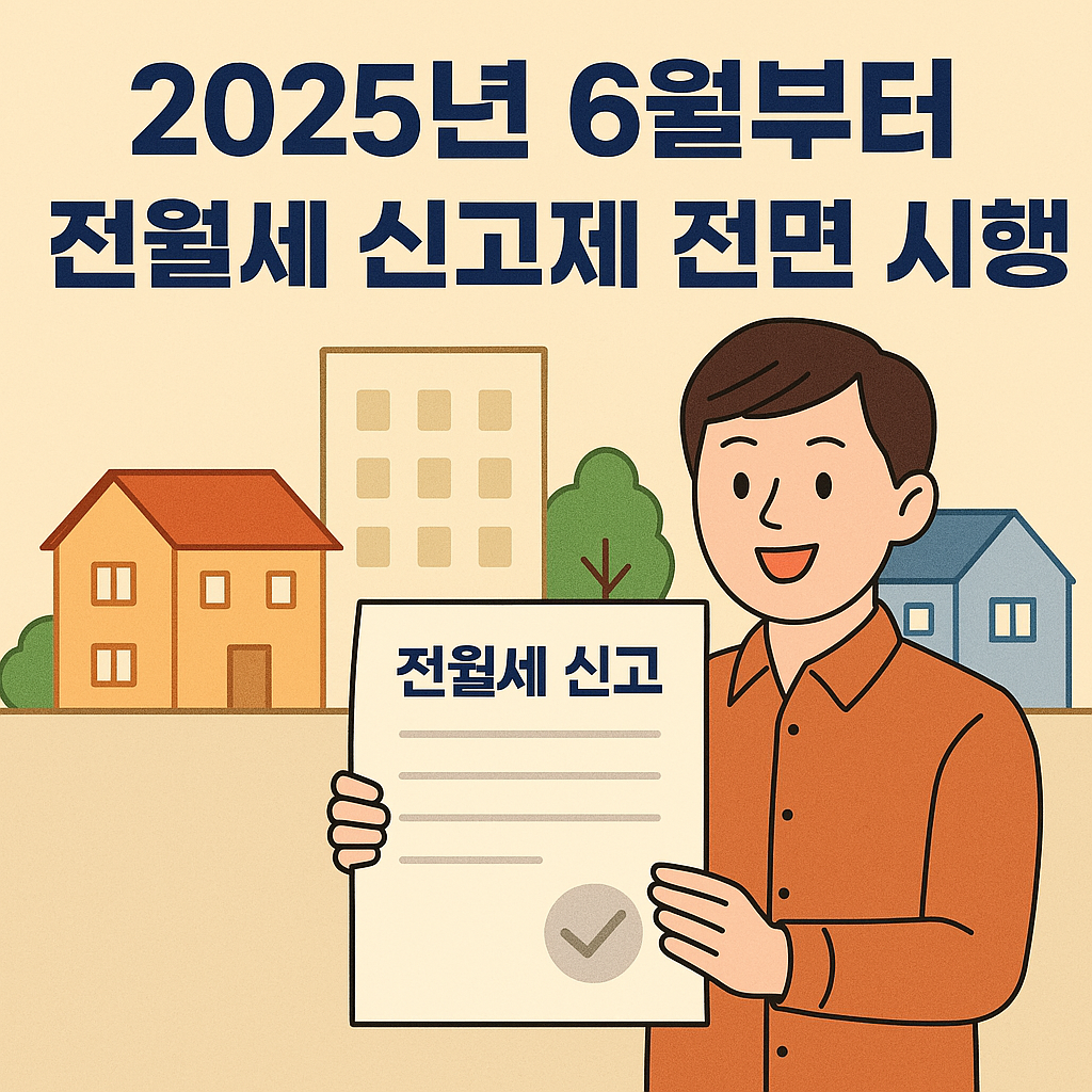 전월세 신고제 6월 전면 시행.