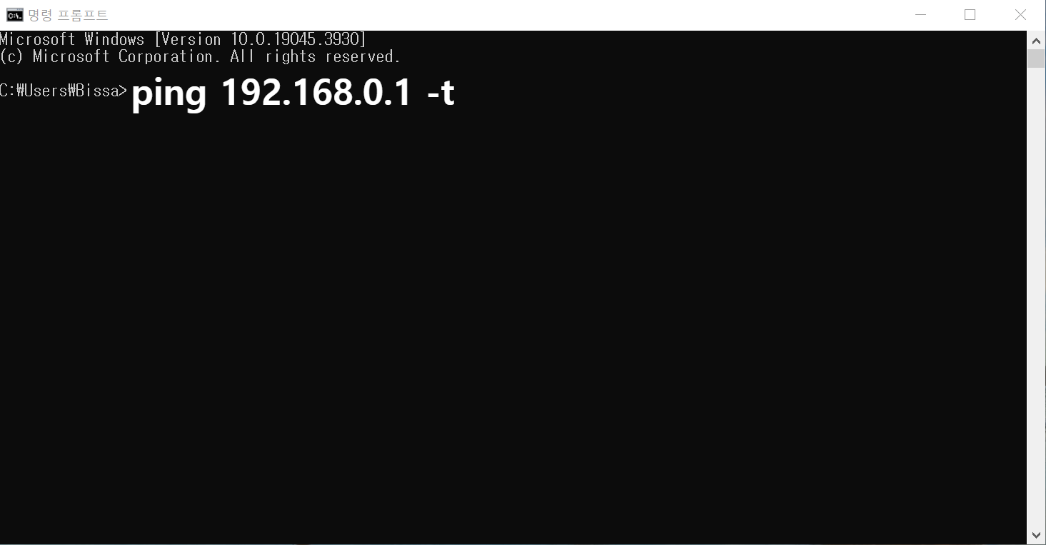 ping 테스트 하기