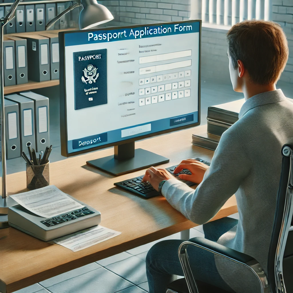 온라인 여권 발급 방법 관련 그림