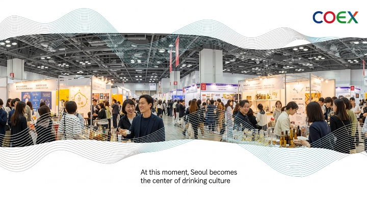 2025년 서울 바앤스피릿 쇼가 열리면 이런 모습일 것이다 라는 상상력을 동원해서 만든 이미지입니다. 관심있는 사람들에게 많은 도움이 될 것으로 생각합니다.