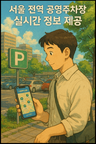 "서울주차정보"앱 홍보 포스터