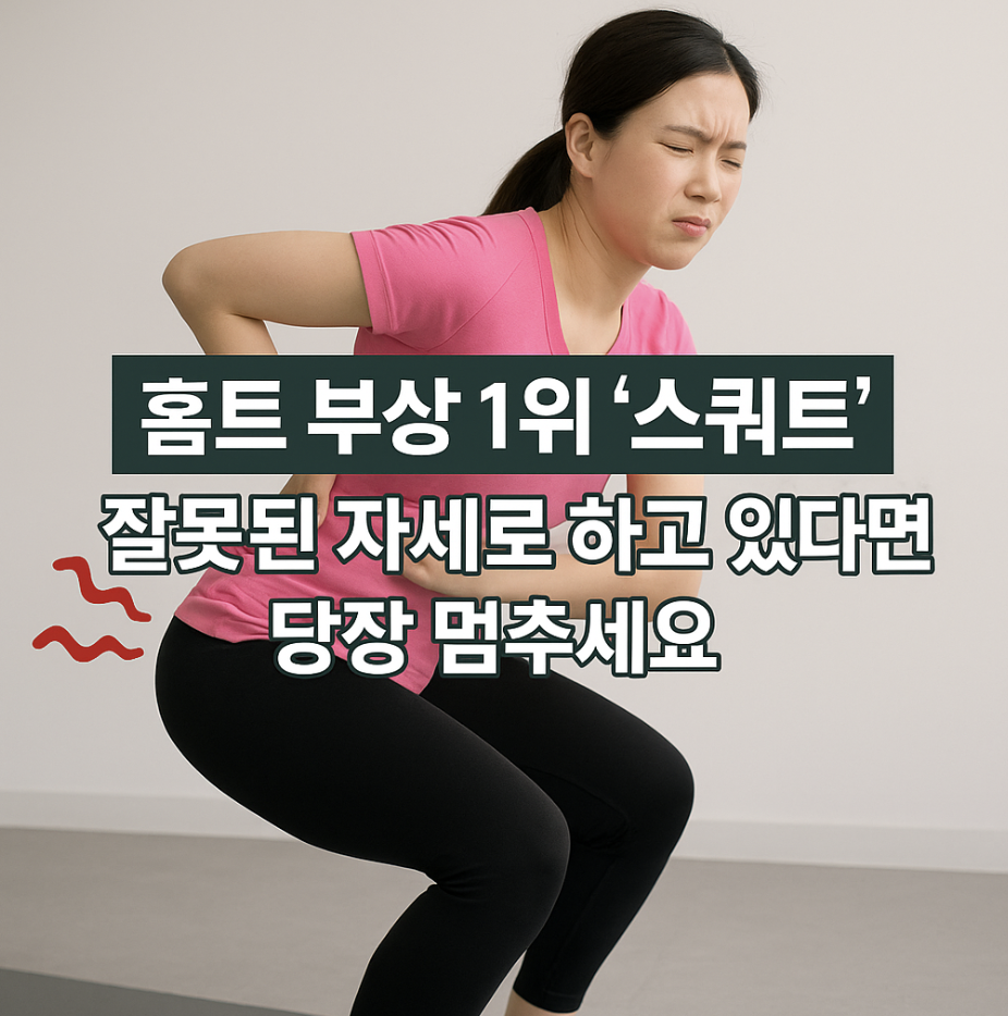 홈트 부상 1위 '스쿼트', 잘못된 자세로 하고 있다면 당장 멈추세요