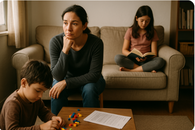 한부모 가정 이미지