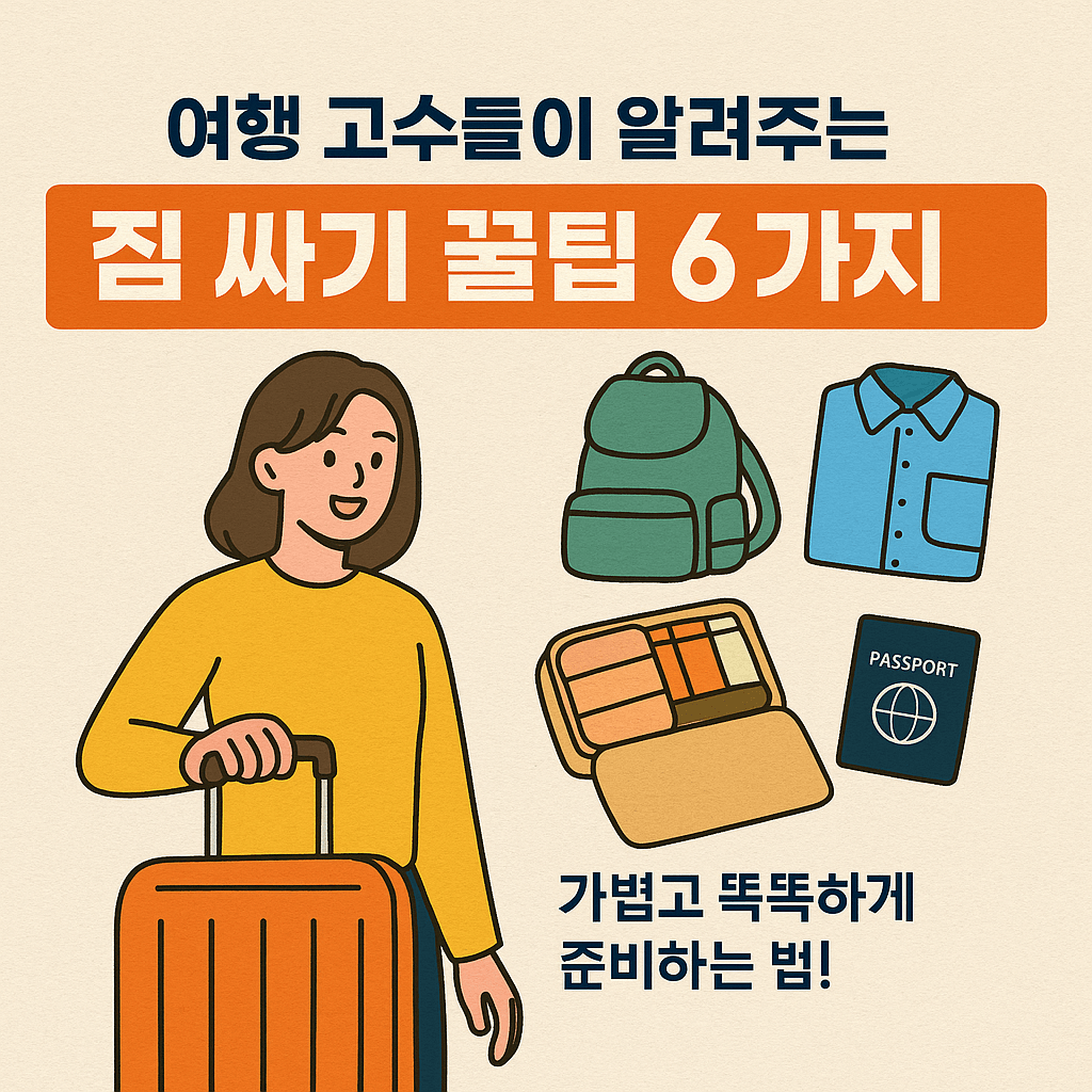 여행 짐 싸기 꿀팁 6가지_썸네일