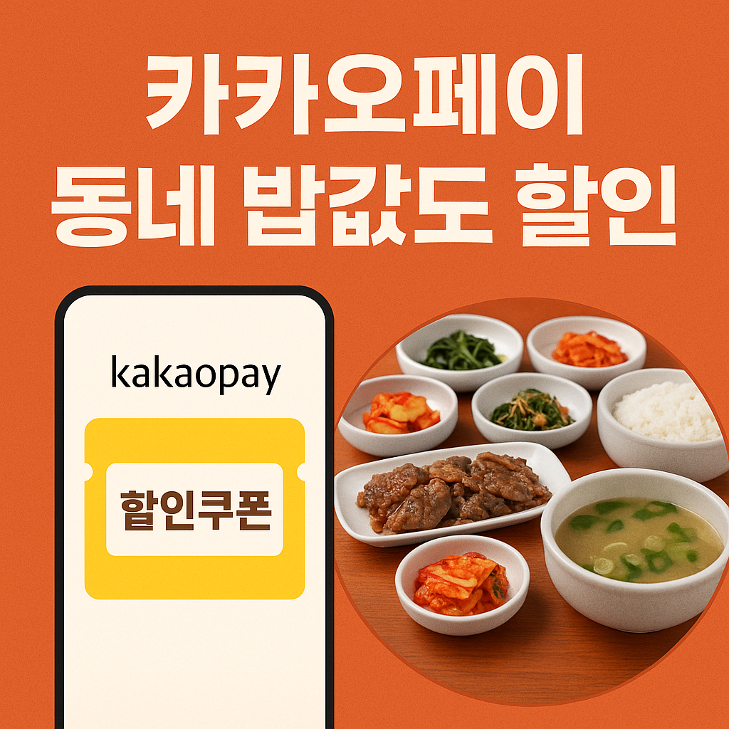 카카오페이 동네 밥값 할인쿠폰