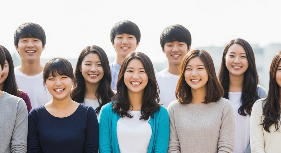 보건교육 후 웃고 있는 학생들