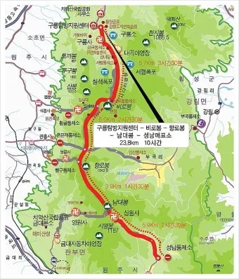 치악산 등산코스와 등산지도 정리_10