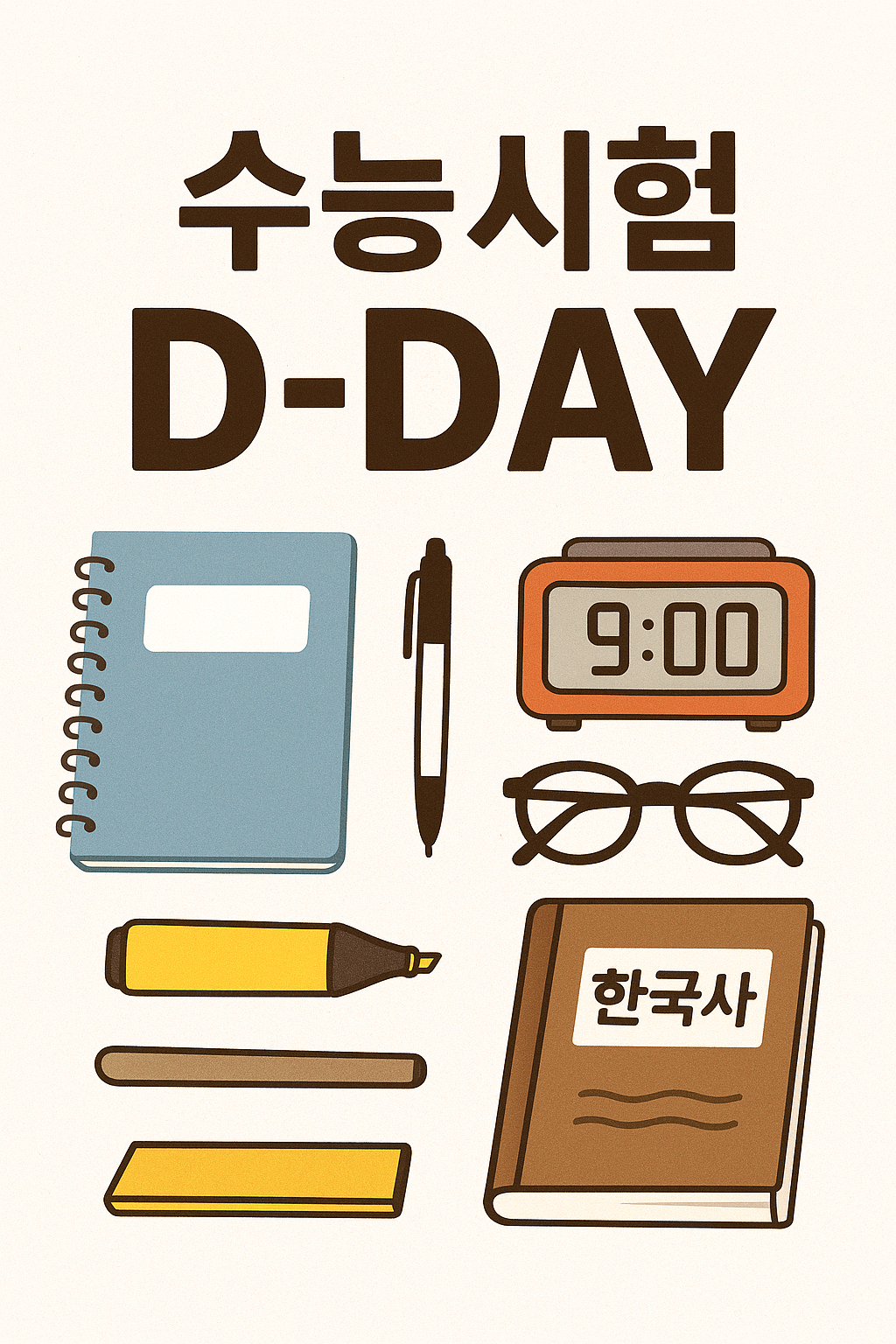 수능 D-day 준비물