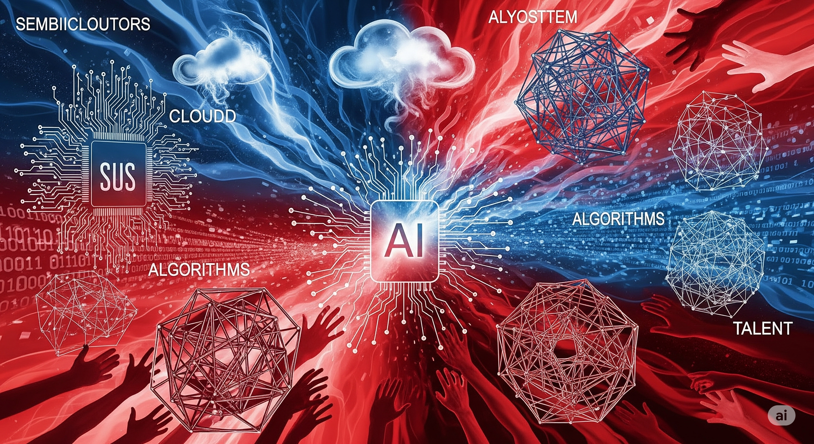 "기술전쟁이 AI 산업에 미친 영향 비교"에 대한 이미지입니다.