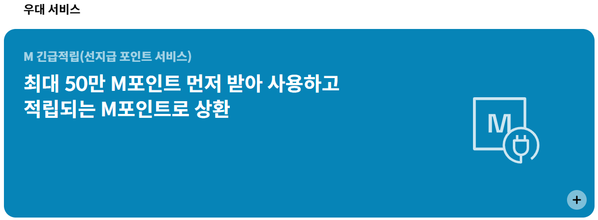현대카드 M 우대서비스