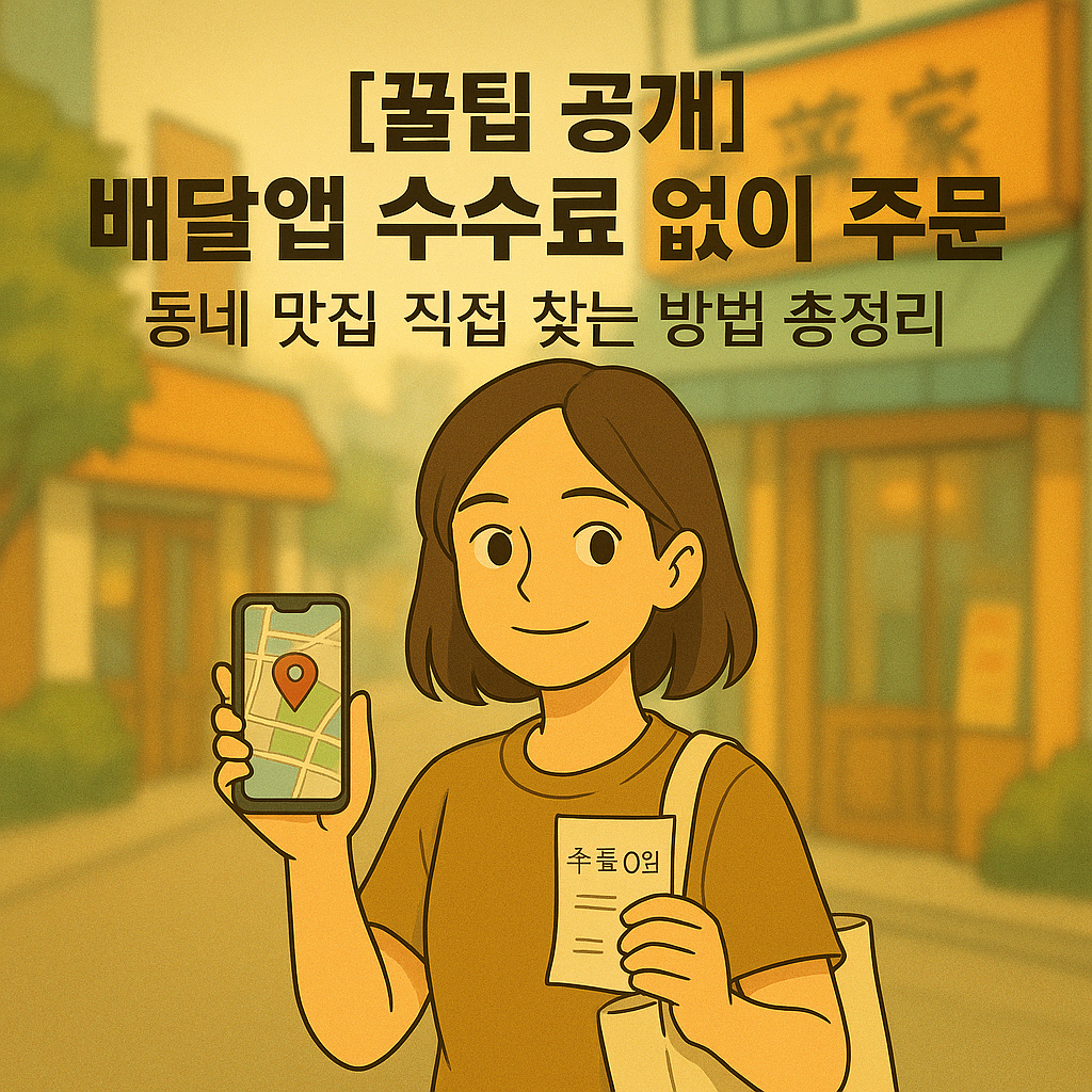 [꿀팁 공개] 배달앱 수수료 없이 주문 ｜ 동네 맛집 직접 찾는 방법 총정리