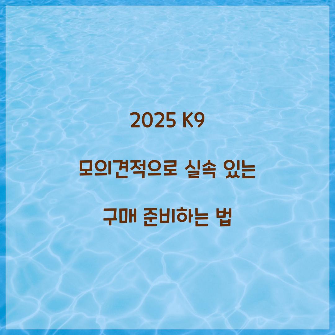 2024 K9 모의견적