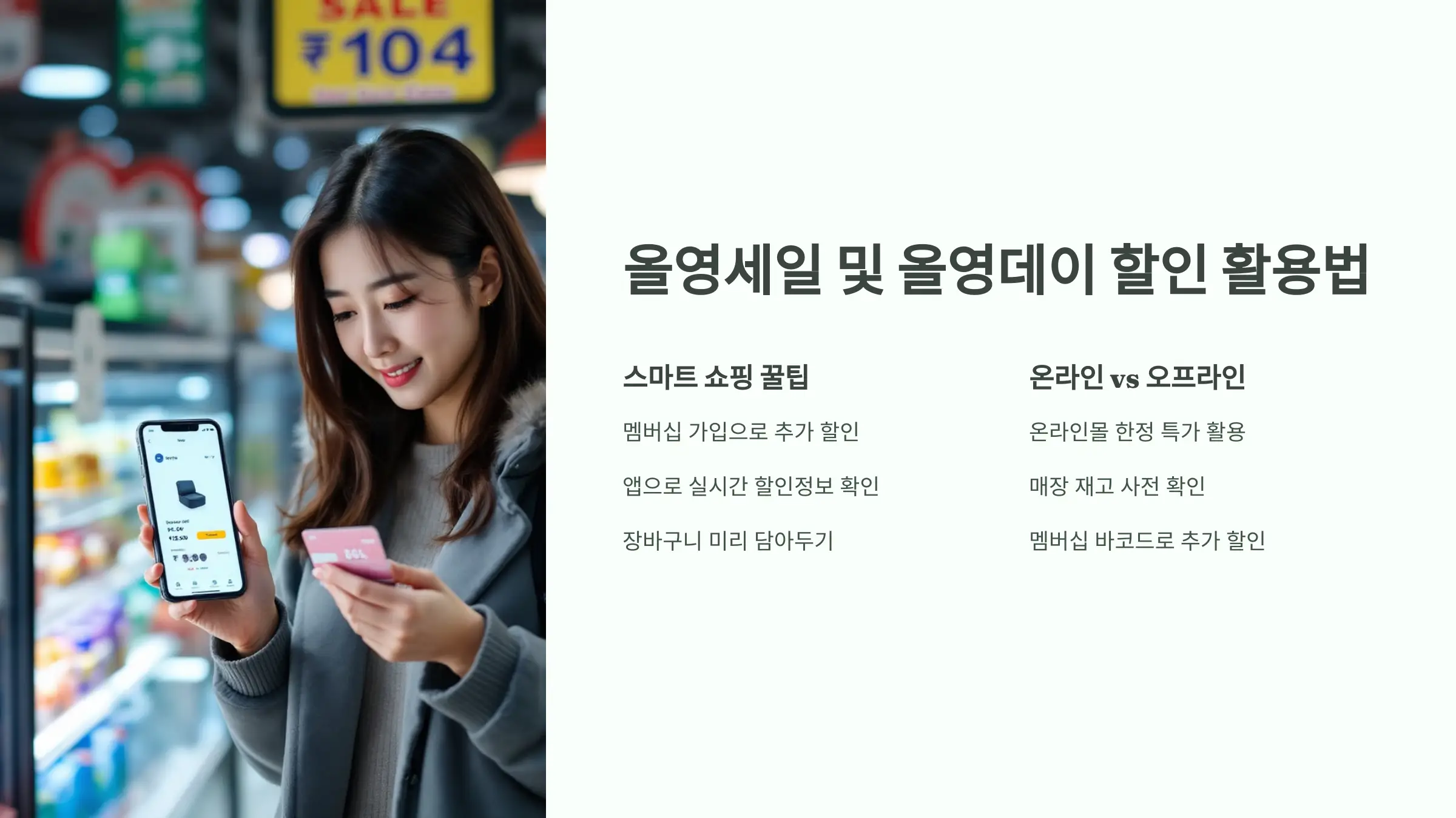 올리브영 세일, 올영데이 할인, 멤버스 등급, 제휴 카드, 할인 카드, 올리브영 앱 설치, 온라인 몰, 오프라인 매장, 인기제품