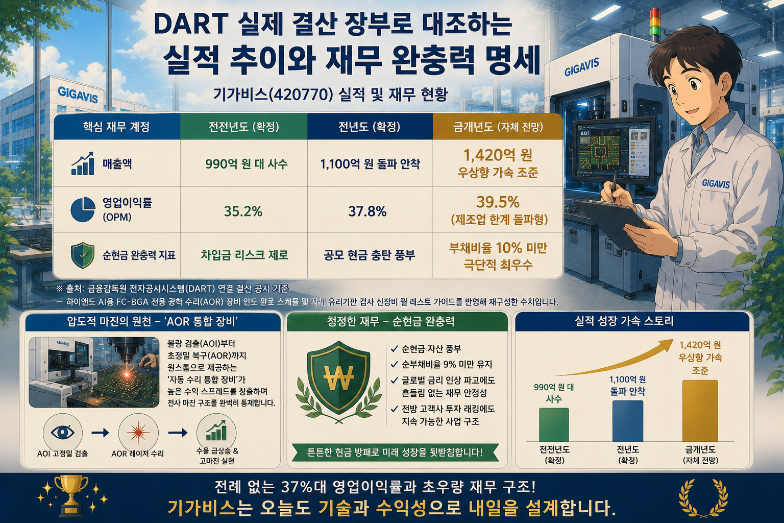 기가비스 실적 및 재무 현황