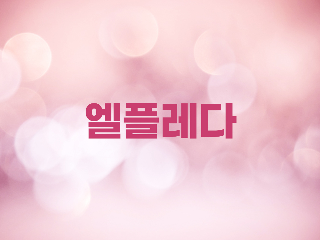 엘플레다 천주교 여자세례명