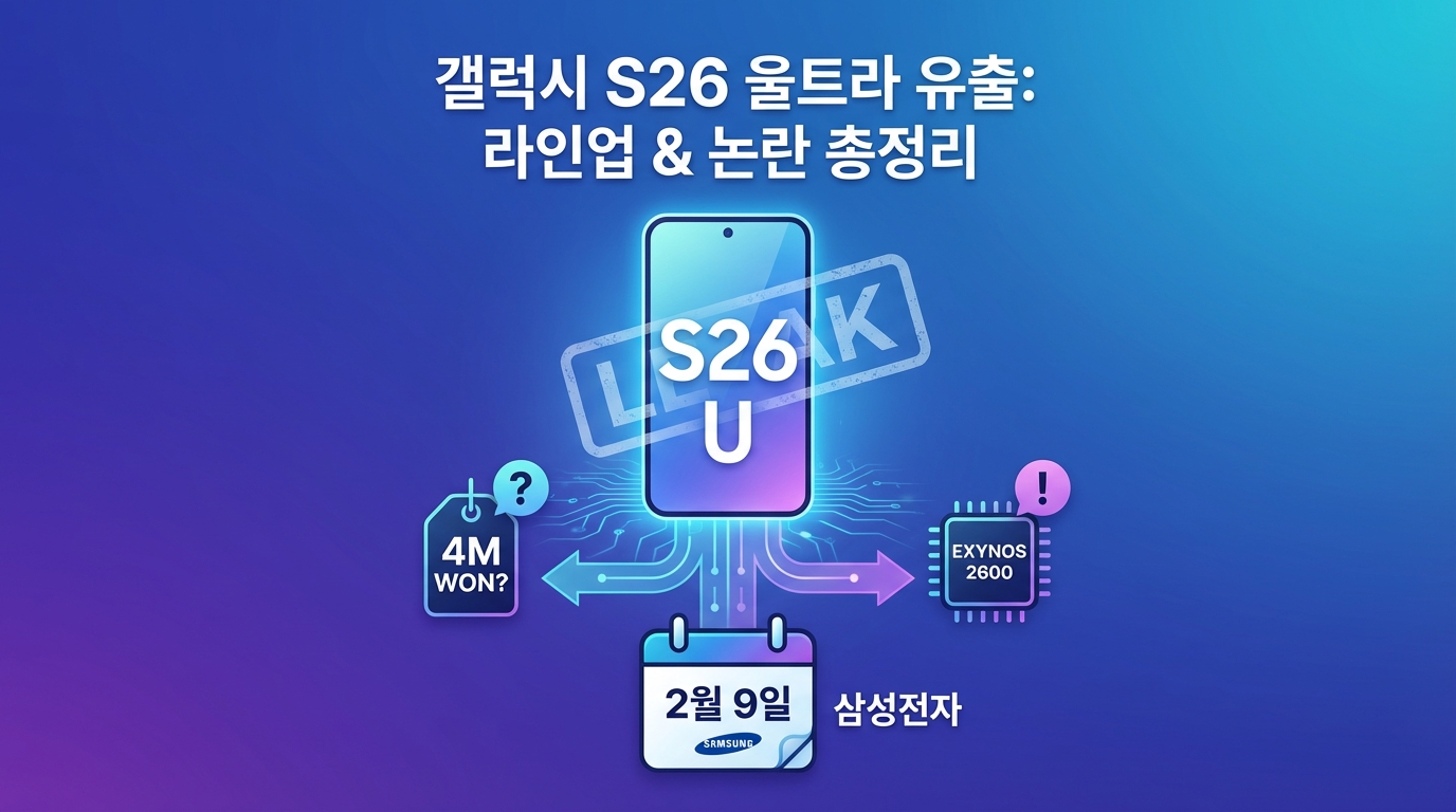 갤럭시 S26 울트라 유출