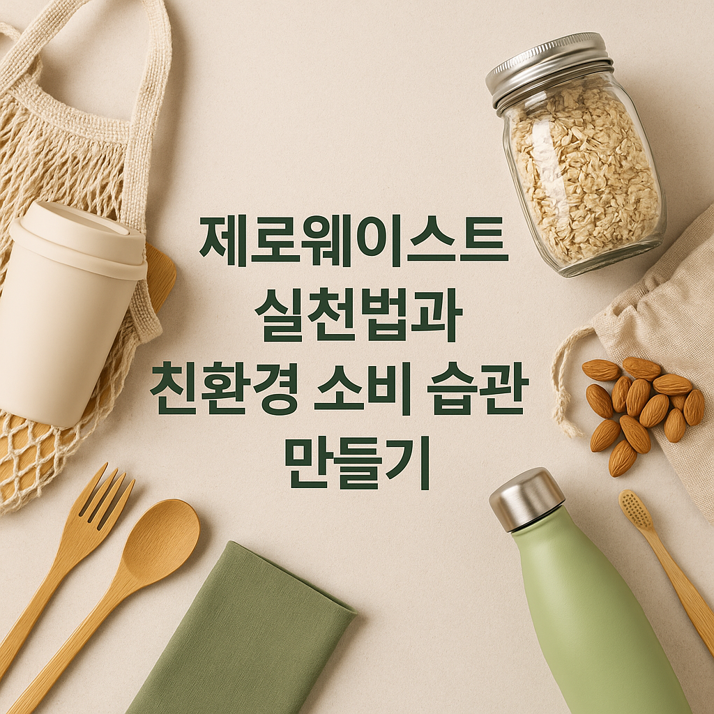 제로웨이스트 실천법과 친환경 소비 습관 만들기