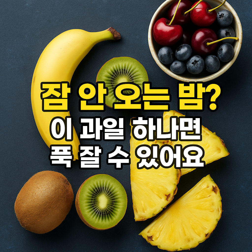 불면증 이 과일