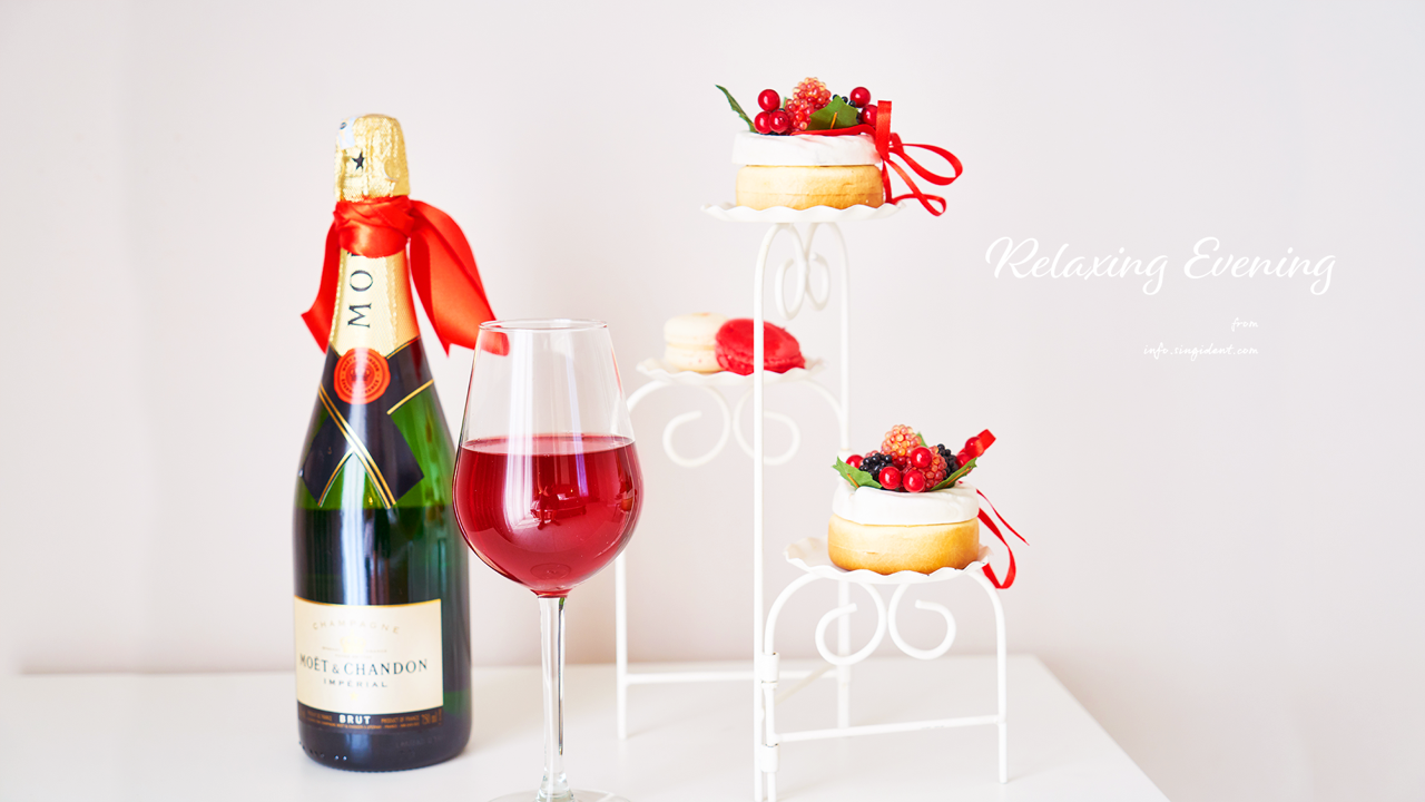 03 레드와인과 케이크 C - Relaxing Evening 와인색배경화면