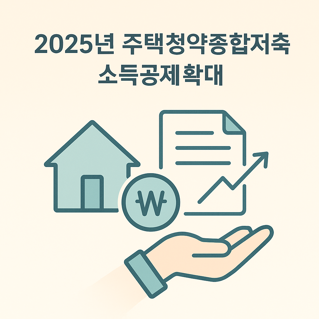 2025년 주택청약종합저축 소득공제 확대