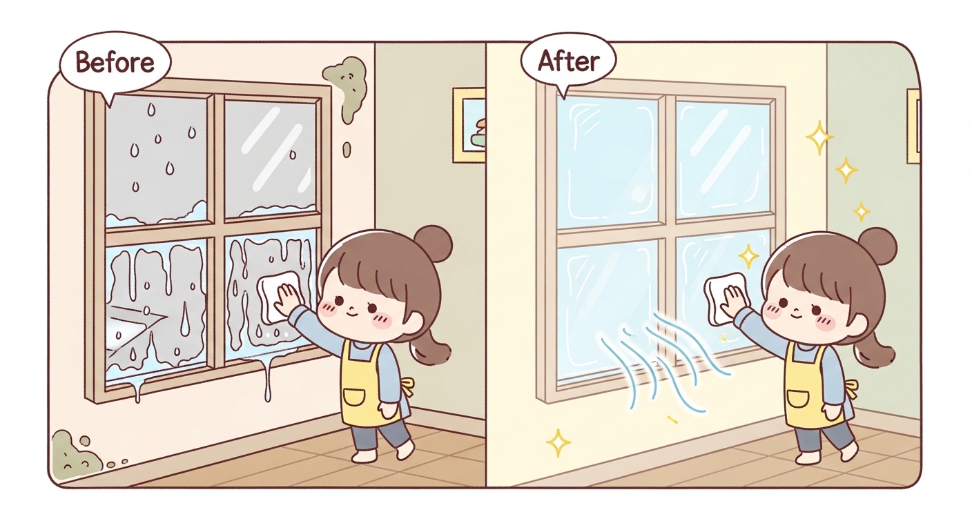 겨울 결로 곰팡이