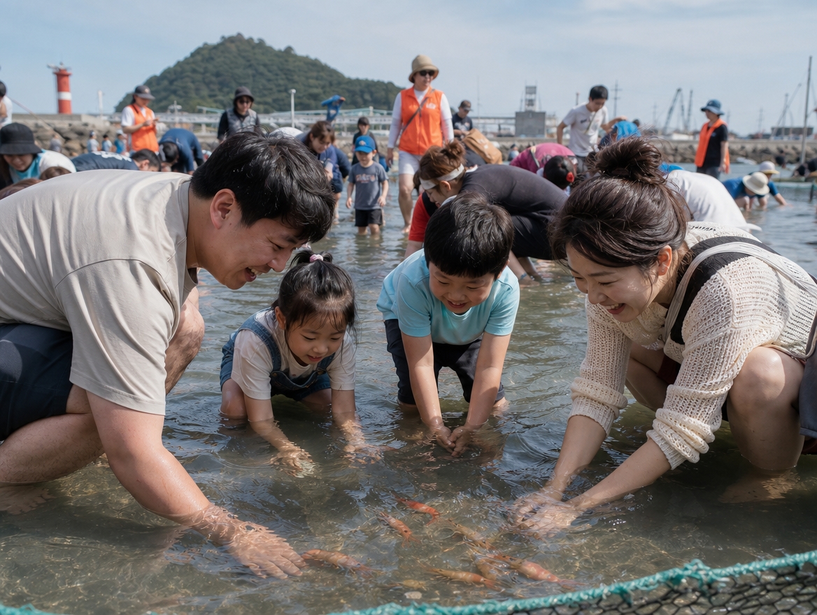 맨손 대하잡기와 주요 프로그램
