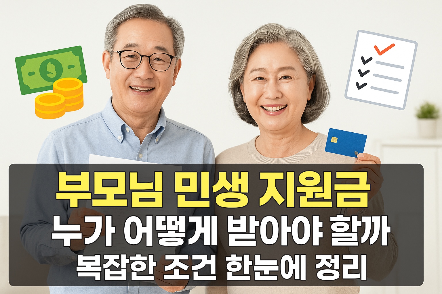 부모님 민생 지원금, 누가 어떻게 받아야 할까? 복잡한 조건 한눈에 정리!