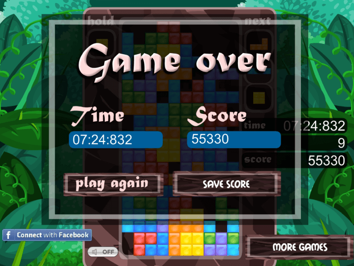 테트리스-정글-플래시게임-종료-화면