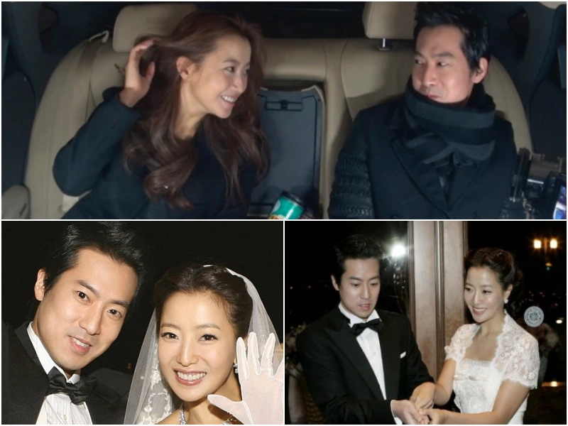 차안에서 함께 있는 김희선과 남편 박주영