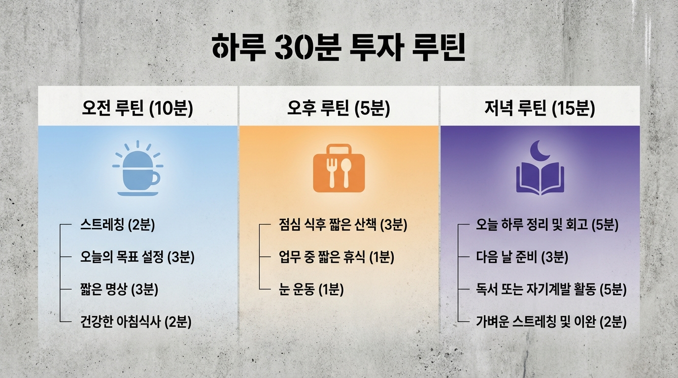 오전·오후·저녁 투자 루틴, 어떻게 짜야 하나요?