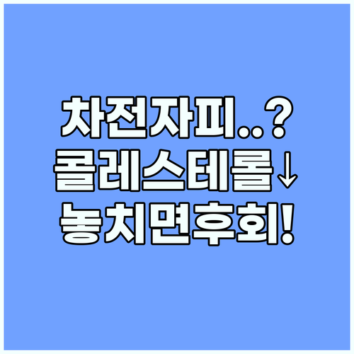 차전자피 수용성 식이섬유로 콜레스테롤..