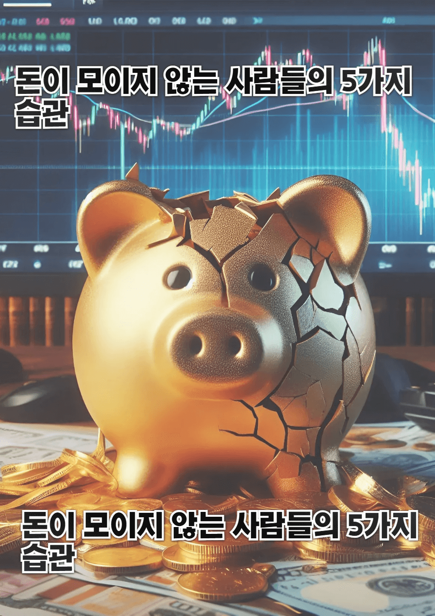 돈이 모이지 않는 사람들의 5가지 습관