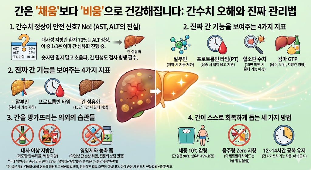 간수치 정상인데 위험?