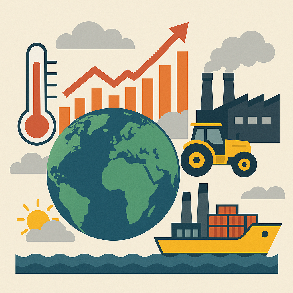 기후 변화가 세계 경제 구조와 산업에 미치는 영향 분석